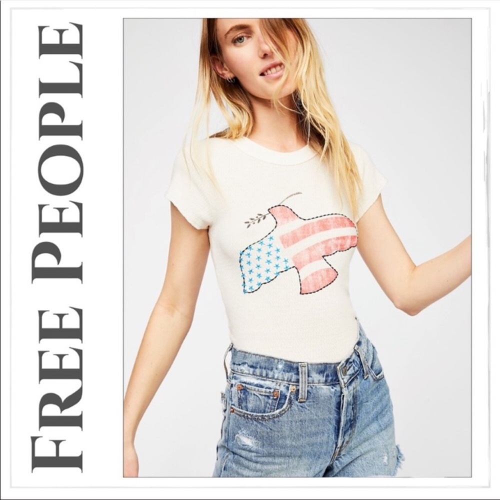 Free people love dove tshirt